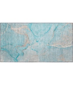 Dalyn Luxury Washable Odyssey OY7 Teal 1'8" x 2'6" Rug