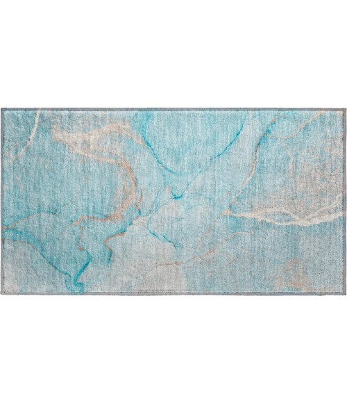 Dalyn Luxury Washable Odyssey OY7 Teal 1'8" x 2'6" Rug
