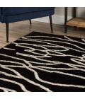 PESARIO RUG Dalyn Pesario PE3 Black Area Rug 8 ft. X 10 ft. Rectangle