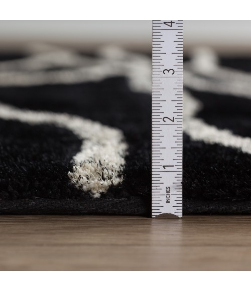 PESARIO RUG Dalyn Pesario PE3 Black Area Rug 8 ft. X 10 ft. Rectangle