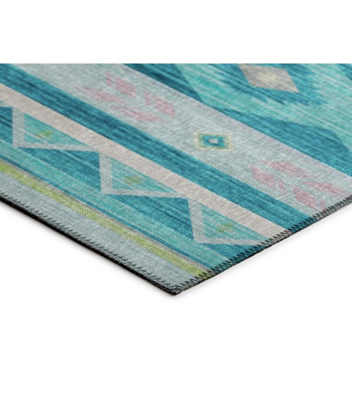 Dalyn Indoor/Outdoor Phoenix PH3 Teal Washable 2'6" x 3'10" Rug