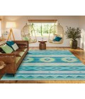 Dalyn Indoor/Outdoor Phoenix PH3 Teal Washable 2'6" x 3'10" Rug