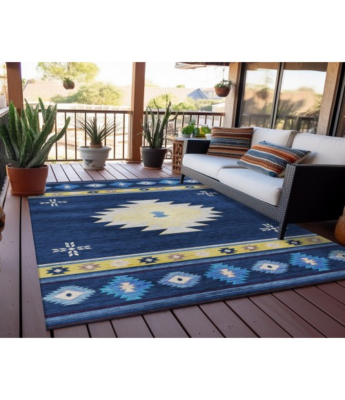Dalyn Indoor/Outdoor Phoenix PH4 Navy Washable 2'6" x 3'10" Rug