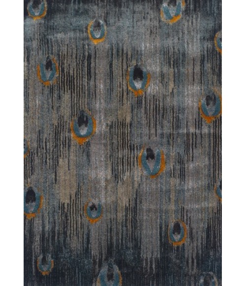ROSSINI RUG Dalyn Rossini RS20 Grey Area Rug 5 ft. 3 X 7 ft. 7 Rectangle