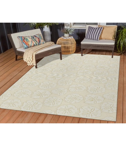 Dalyn Indoor/Outdoor Seabreeze SZ10 Ivory Washable 2'6" x 3'10" Rug