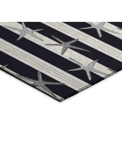 Dalyn Indoor/Outdoor Seabreeze SZ12 Black Washable 2'6" x 3'10" Rug