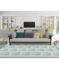 Dalyn Indoor/Outdoor Seabreeze SZ15 Teal Washable 2'6" x 3'10" Rug
