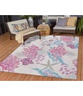 Dalyn Indoor/Outdoor Seabreeze SZ1 Blush Washable 2'6" x 3'10" Rug