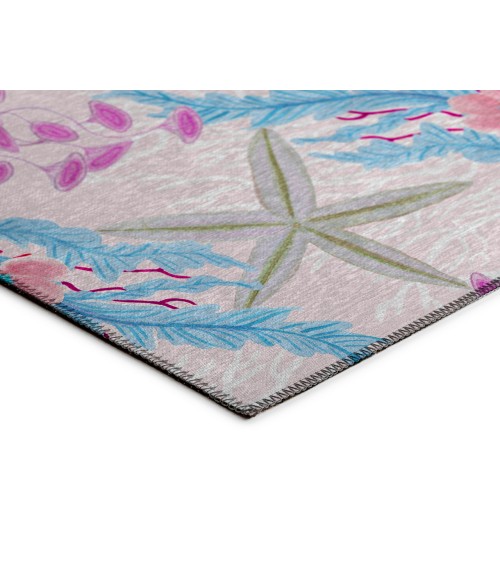 Dalyn Indoor/Outdoor Seabreeze SZ1 Blush Washable 2'6" x 3'10" Rug