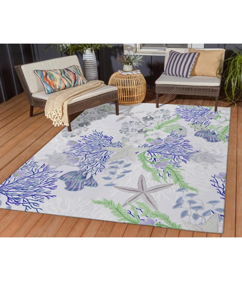 Dalyn Indoor/Outdoor Seabreeze SZ1 Lavender Washable 2'6" x 3'10" Rug