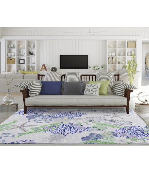 Dalyn Indoor/Outdoor Seabreeze SZ1 Lavender Washable 2'6" x 3'10" Rug