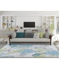 Dalyn Indoor/Outdoor Seabreeze SZ1 Silver Washable 2'6" x 3'10" Rug