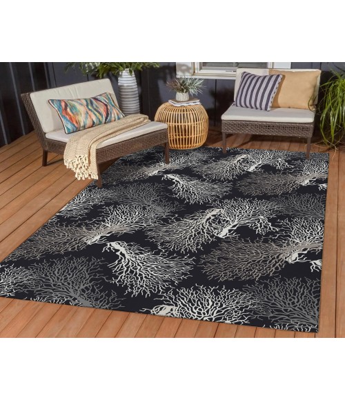 Dalyn Indoor/Outdoor Seabreeze SZ3 Black Washable 2'6" x 3'10" Rug