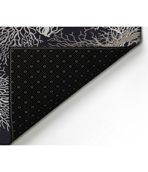 Dalyn Indoor/Outdoor Seabreeze SZ3 Black Washable 2'6" x 3'10" Rug