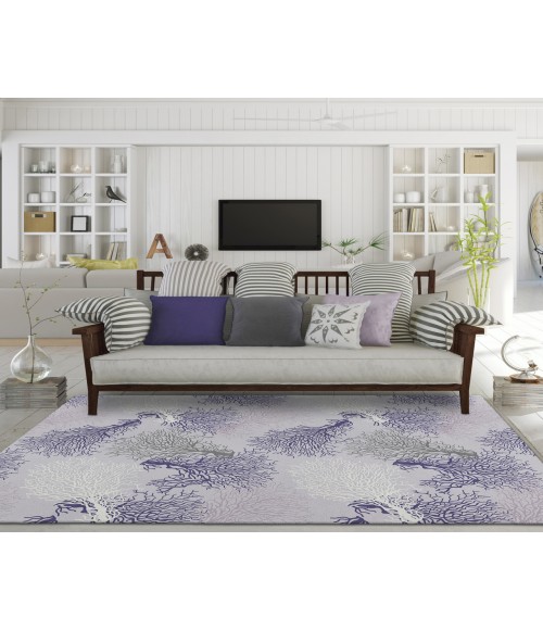 Dalyn Indoor/Outdoor Seabreeze SZ3 Lavender Washable 2'6" x 3'10" Rug
