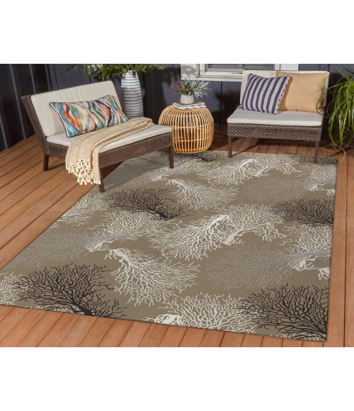 Dalyn Seabreeze Rug Dalyn Indoor/Outdoor Seabreeze SZ3 Taupe Washable 2'6" x 3'10" Rug