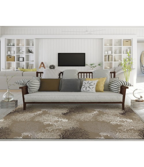 Dalyn Seabreeze Rug Dalyn Indoor/Outdoor Seabreeze SZ3 Taupe Washable 2'6" x 3'10" Rug