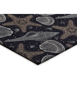 Dalyn Indoor/Outdoor Seabreeze SZ4 Black Washable 2'6" x 3'10" Rug
