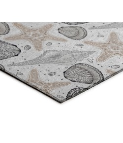 Dalyn Indoor/Outdoor Seabreeze SZ4 Silver Washable 2'6" x 3'10" Rug