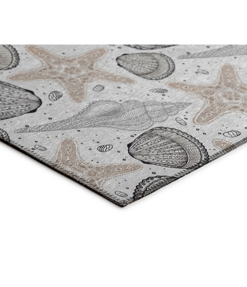 Dalyn Indoor/Outdoor Seabreeze SZ4 Silver Washable 2'6" x 3'10" Rug