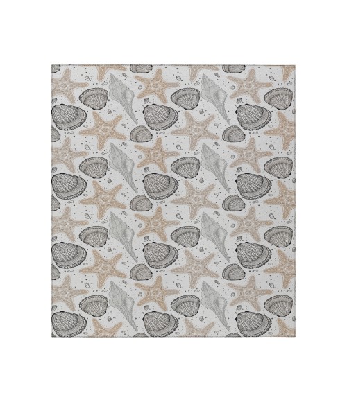 Dalyn Indoor/Outdoor Seabreeze SZ4 Silver Washable 2'6" x 3'10" Rug