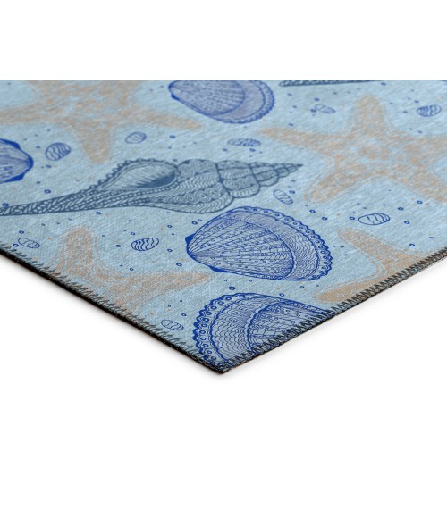 Dalyn Indoor/Outdoor Seabreeze SZ4 Sky Washable 2'6" x 3'10" Rug