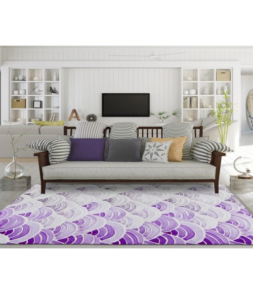 Dalyn Indoor/Outdoor Seabreeze SZ5 Violet Washable 2'6" x 3'10" Rug