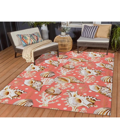 Dalyn Indoor/Outdoor Seabreeze SZ6 Salmon Washable 2'6" x 3'10" Rug
