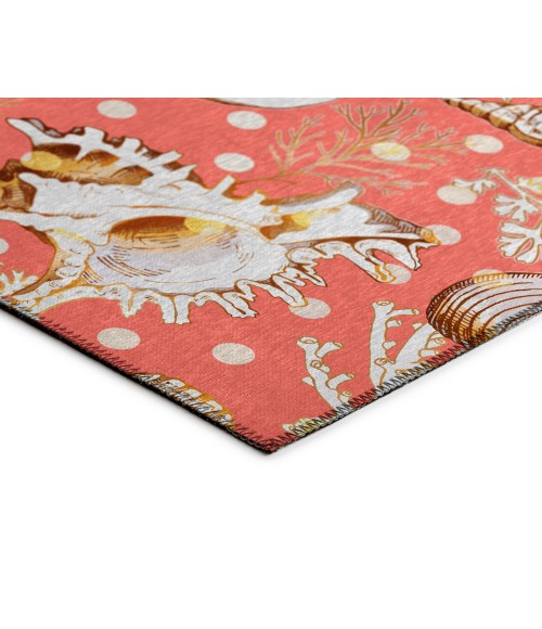 Dalyn Indoor/Outdoor Seabreeze SZ6 Salmon Washable 2'6" x 3'10" Rug