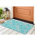 Dalyn Seabreeze Rug Dalyn Indoor/Outdoor Seabreeze SZ7 Teal Washable 1'8" x 2'6" Rug