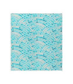 Dalyn Indoor/Outdoor Seabreeze SZ7 Teal Washable 8'x10' Rug