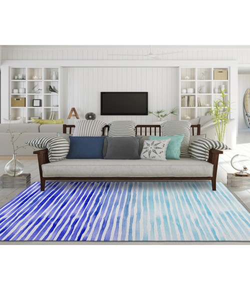 Dalyn Indoor/Outdoor Seabreeze SZ8 Navy Washable 2'6" x 3'10" Rug