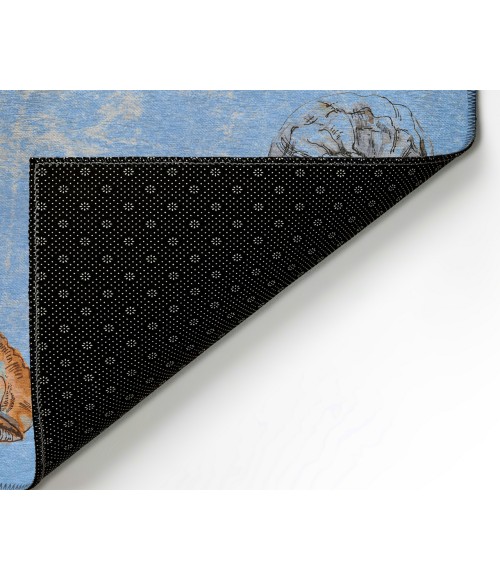 Dalyn Indoor/Outdoor Seabreeze SZ9 Denim Washable 2'6" x 3'10" Rug