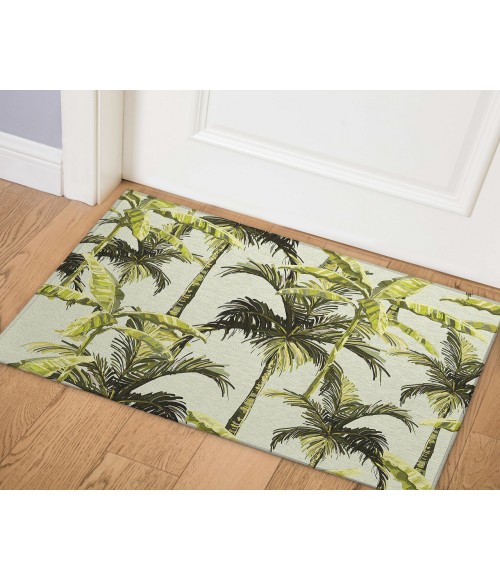 Dalyn Indoor/Outdoor Tropics TC10 Aloe Washable 1'8" x 2'6" Rug