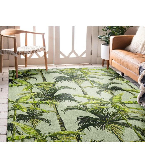 Dalyn Indoor/Outdoor Tropics TC10 Aloe Washable 10' x 14' Rug