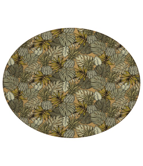Dalyn Indoor/Outdoor Tropics TC11 Clay Washable 8' x 8' Round Rug