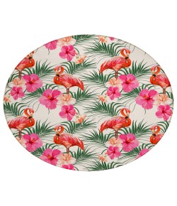 Dalyn Indoor/Outdoor Tropics TC12 Ivory Washable 8' x 8' Round Rug