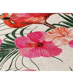 Dalyn Indoor/Outdoor Tropics TC12 Ivory Washable 8' x 8' Round Rug