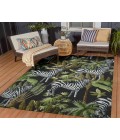 Dalyn Indoor/Outdoor Tropics TC13 Black Washable 10' x 14' Rug