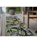Dalyn Indoor/Outdoor Tropics TC13 Black Washable 2'3" x 7'6" Runner Rug