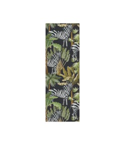Dalyn Indoor/Outdoor Tropics TC13 Black Washable 2'3" x 7'6" Runner Rug