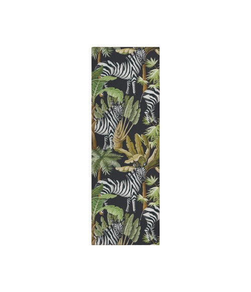 Dalyn Indoor/Outdoor Tropics TC13 Black Washable 2'3" x 7'6" Runner Rug