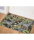 Dalyn Indoor/Outdoor Tropics TC13 Black Washable 1'8" x 2'6" Rug
