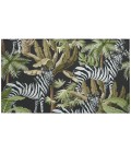 Dalyn Indoor/Outdoor Tropics TC13 Black Washable 1'8" x 2'6" Rug