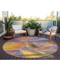 Dalyn Indoor/Outdoor Tropics TC14 Passion Washable 8' x 8' Round Rug