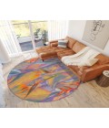 Dalyn Indoor/Outdoor Tropics TC14 Passion Washable 8' x 8' Round Rug