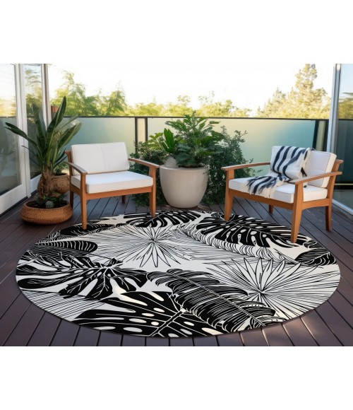 Dalyn Indoor/Outdoor Tropics TC16 Eclipse Washable 8' x 8' Round Rug