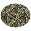 Dalyn Indoor/Outdoor Tropics TC1 Black Washable 8' x 8' Round Rug