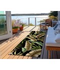 Dalyn Indoor/Outdoor Tropics TC1 Black Washable 2'3" x 7'6" Runner Rug