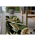 Dalyn Indoor/Outdoor Tropics TC1 Black Washable 2'3" x 7'6" Runner Rug